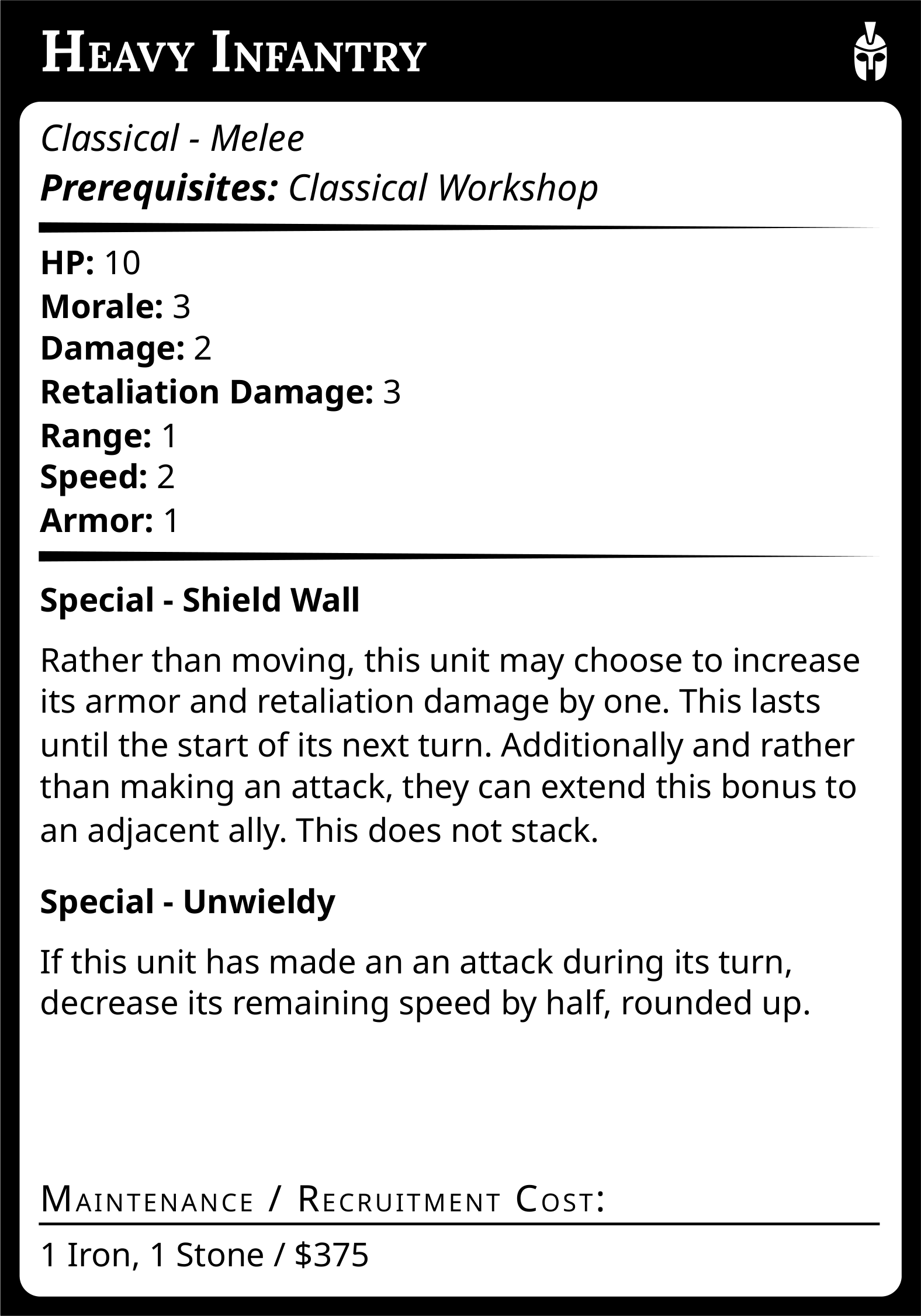 Classical Heavy Infantry