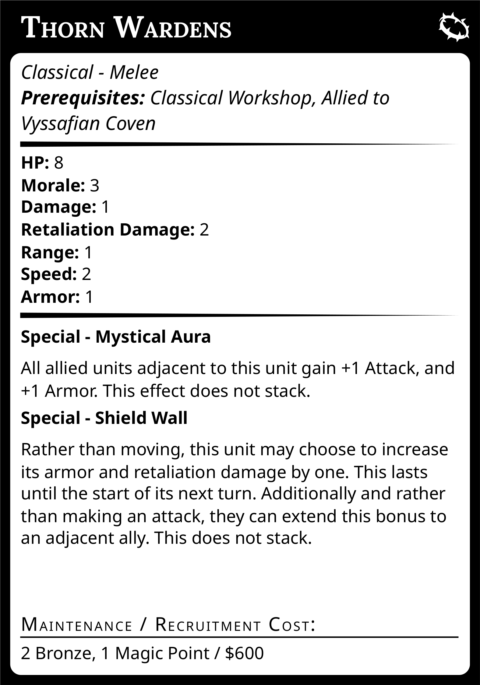 Classical Thorn Wardens